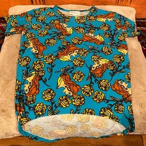 Disney Lularoe Gracie Belle/Roses Size 4T